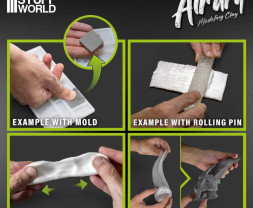 Air Dry Foam Clay – modelovací hmota černá (250 g)