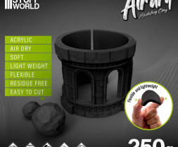 Air Dry Foam Clay – modelovací hmota černá (250 g)