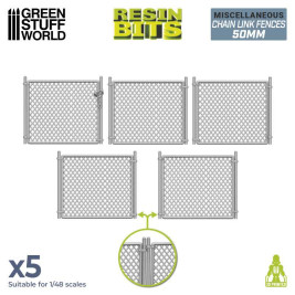 Resin Chain Link Fences 50mm – resinové plotovky 50mm (5 ks)
