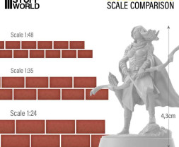 Miniature Bricks – keramické cihly červené 1:48 (1000 ks)