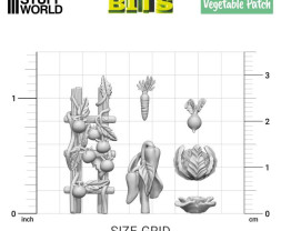 Resin Vegetable Patch – resinová zelenina (21 ks)