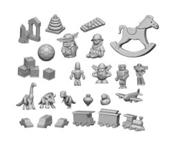 Resin Children Toys Set – resinové dětské hračky (25 ks)