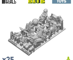 Resin Children Toys Set – resinové dětské hračky (25 ks)