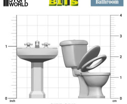 Resin Toilet and WC – resinové sanitární vybavení (8 ks)