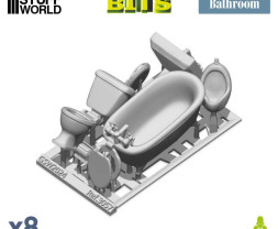 Resin Toilet and WC – resinové sanitární vybavení (8 ks)