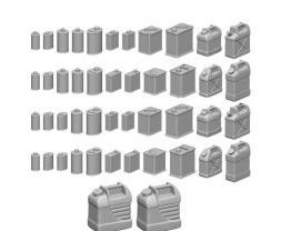 Resin Oil Cans – resinové olejové kanystry (46 ks)