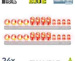 Resin Industrial Lights Small – resinová průmyslová světla malá (24 ks)