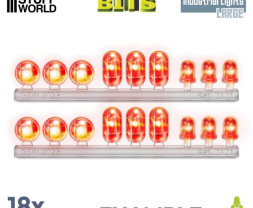 Resin Industrial Lights Large – resinová průmyslová světla velká (18 ks)