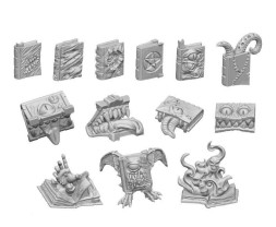 Resin Cursed Books – resinové prokleté knihy (13 ks)