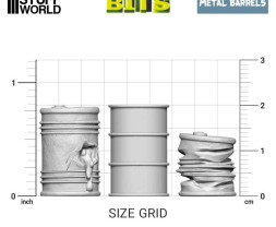 Resin Metal Barrels – resinové kovovcé sudy (12 ks)