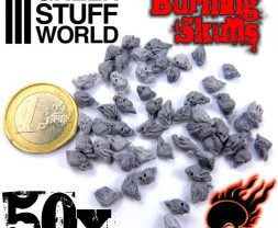 Resin Burning Skulls – resinové hořící lebky (50 ks)