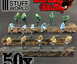Resin Burning Skulls – resinové hořící lebky (50 ks)