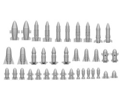 Resin Rockets and Missiles – resinové rakety (37 ks)