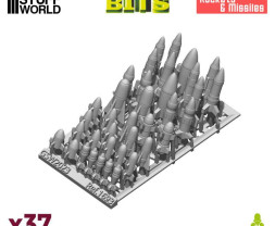 Resin Rockets and Missiles – resinové rakety (37 ks)