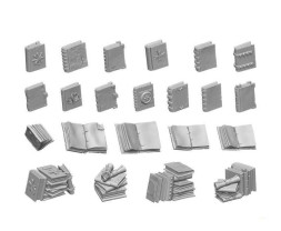 Resin Books – resinové knihy (22 ks)