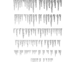 Resin Stalactites and Icicles – resinové krápníky a rampouchy (100 ks)
