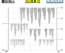 Resin Stalactites and Icicles – resinové krápníky a rampouchy (100 ks)