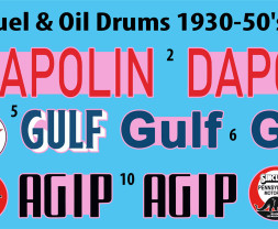 1:24 Fuel & Oil Drums 1930-50's Set 2
