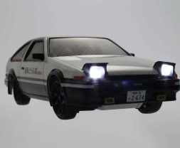 1:28 First Mini-Z Initial-D Toyota Sprinter Trueno AE86 (White/Black)