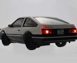 1:28 First Mini-Z Initial-D Toyota Sprinter Trueno AE86 (White/Black)