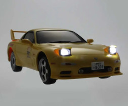 1:28 First Mini-Z Initial-D Mazda RX-7 FD3S (Yellow)