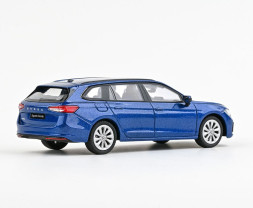 1:43 Škoda Superb IV Combi (2023) - Modrá Cobalt Metalíza