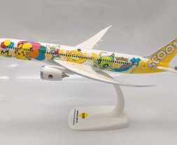 1:200 Boeing B787-9 Scoot ″Pokémon″ Colors, Named ″Pikachu Jet″ (Snap-Fit)