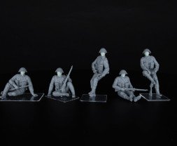 1:35 British Tank Riders NW Europe, Resin Heads