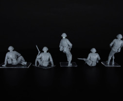 1:35 British Tank Riders NW Europe, Resin Heads