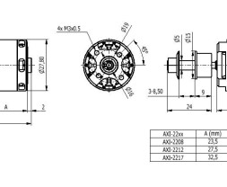 AXI 2212/12 V3 střídavý motor
