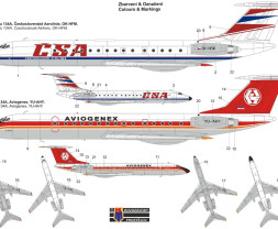 1:144 Tupolev Tu-134A ″ČSA/Aviogenex″