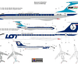 1:144 Tupolev Tu-134A ″LOT/Malév″