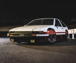 1:10 Toyota Sprinter Trueno AE86 Fazer D2 RWD White (Ready Set)