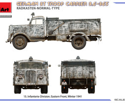 1:35 German 3t Troop Carrier 3,6-36S Radkasten-Normal-Type