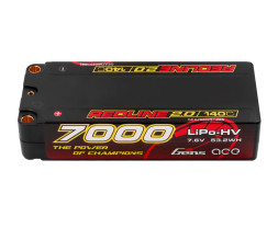 GENS ACE LiPo Redline Series 2.0 - 2S 7000mAh 7.6V High Voltage 2S1P (140C)