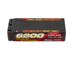 GENS ACE LiPo Redline Series 2.0 - 2S 6200mAh 7.6V High Voltage 2S1P (140C)