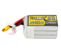 GENS ACE LIPO TATTU R-Line FPV serie - 6S 1480mAh 22.2V 6S1P (150C) Version 5.0