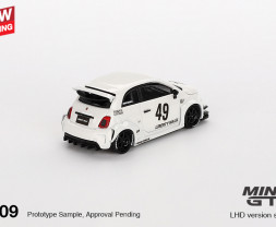 1:64 LB-WORKS x Abas Works ABARTH 595 Gara White 1:64