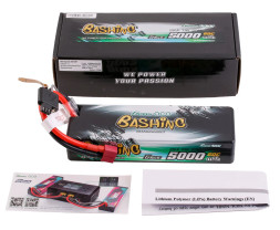 Gens ace Bashing Serie G-Tech LiPo - 2S 5000mAh 7.4V 2S1P (60C) Dean-T Plug