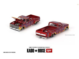 1:64 Chevrolet Silverado Dually on Fire V1 - Kaido House