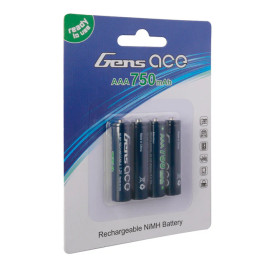 Gens Ace 800 mAh 1,2V AAA NiMH-Zellen (4 Stück)