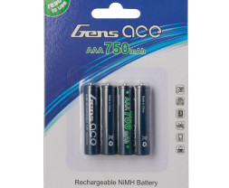 Gens Ace 800 mAh 1,2V AAA NiMH-Zellen (4 Stück)