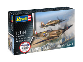 1:144 Supermarine Spitfire Mk.Ia & Hawker Hurricane Mk.I (Starter Kit)