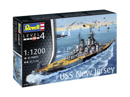 1:1200 Battleship USS New Jersey (Starter Kit)