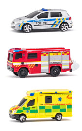 3″ SET 3KS ZÁCHRANÁ VOZIDLA POLICIE/ZÁCHRANKA/HASIČI