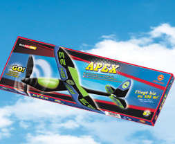 Apex – ein frei fliegendes Modell, das von einem Gummiband angetrieben wird