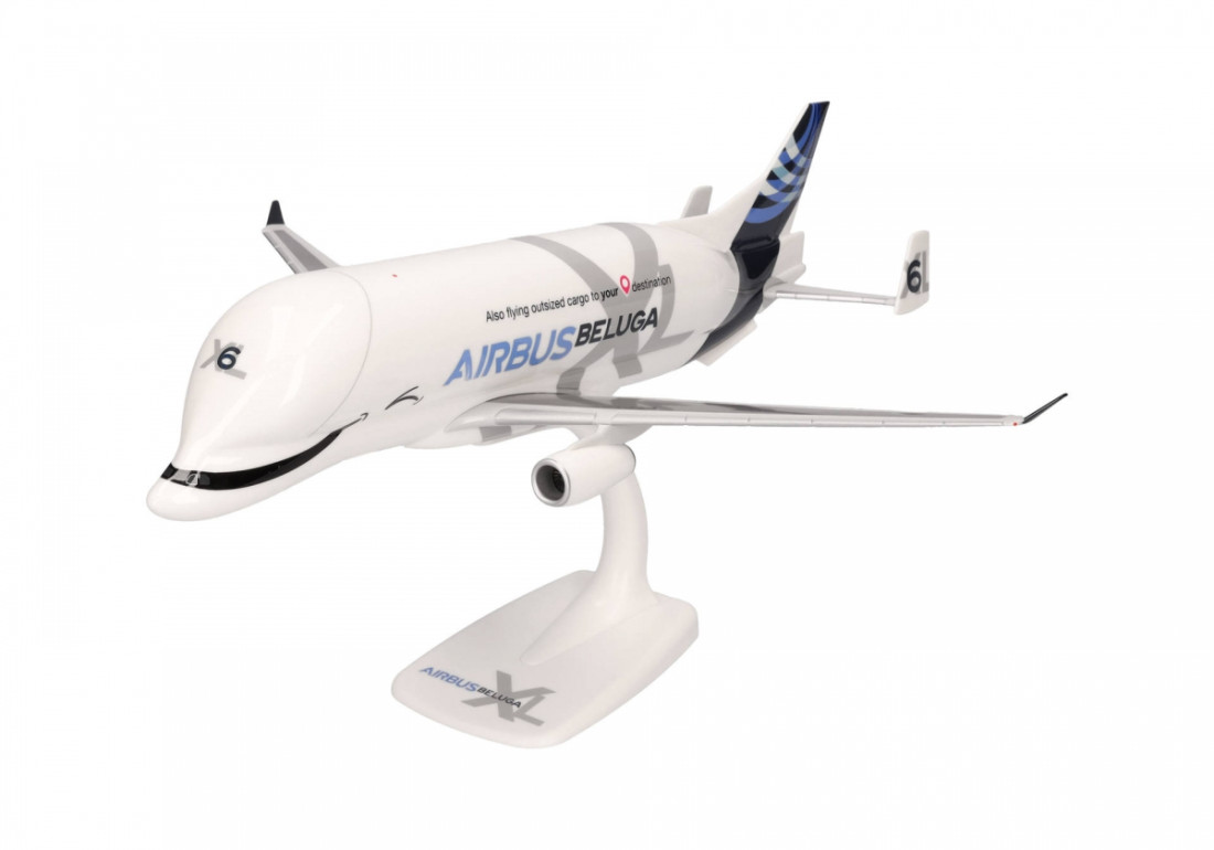 Produkt anzeigen - 1:200 A330-743L Beluga XL Airbus ″Beluga House Colors″ w. ″Also flying outsized cargo to your destination / The beating heart of Airbus″ (Snap-Fit)