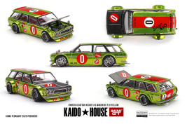 1:64 Datsun Kaido 510 Wagon OG Flo Yellow