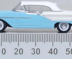 1:87 Oldsmobile 88 Convertible 1957 Roof Up Banff Blue / Alcan White