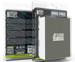 Feste Schleifplatte 100x80 mm, Körnung 2000 (5 Stück)